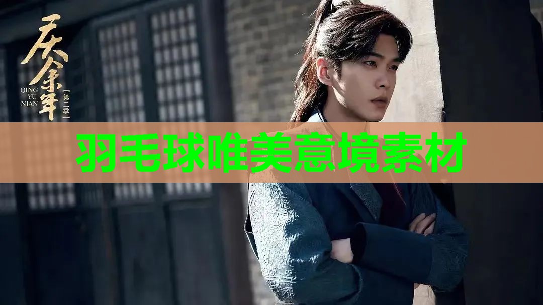羽毛球唯美意境素材