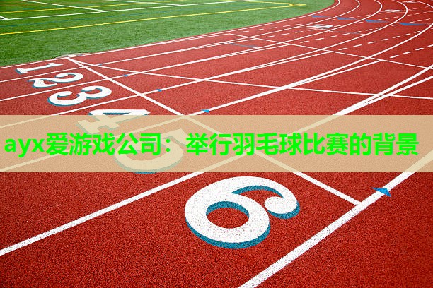 举行羽毛球比赛的背景