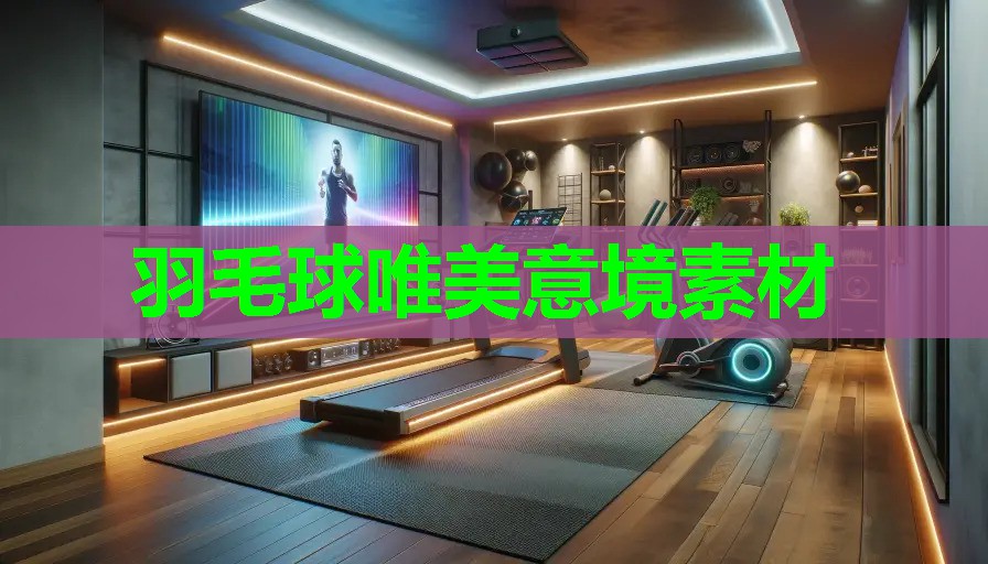 羽毛球唯美意境素材